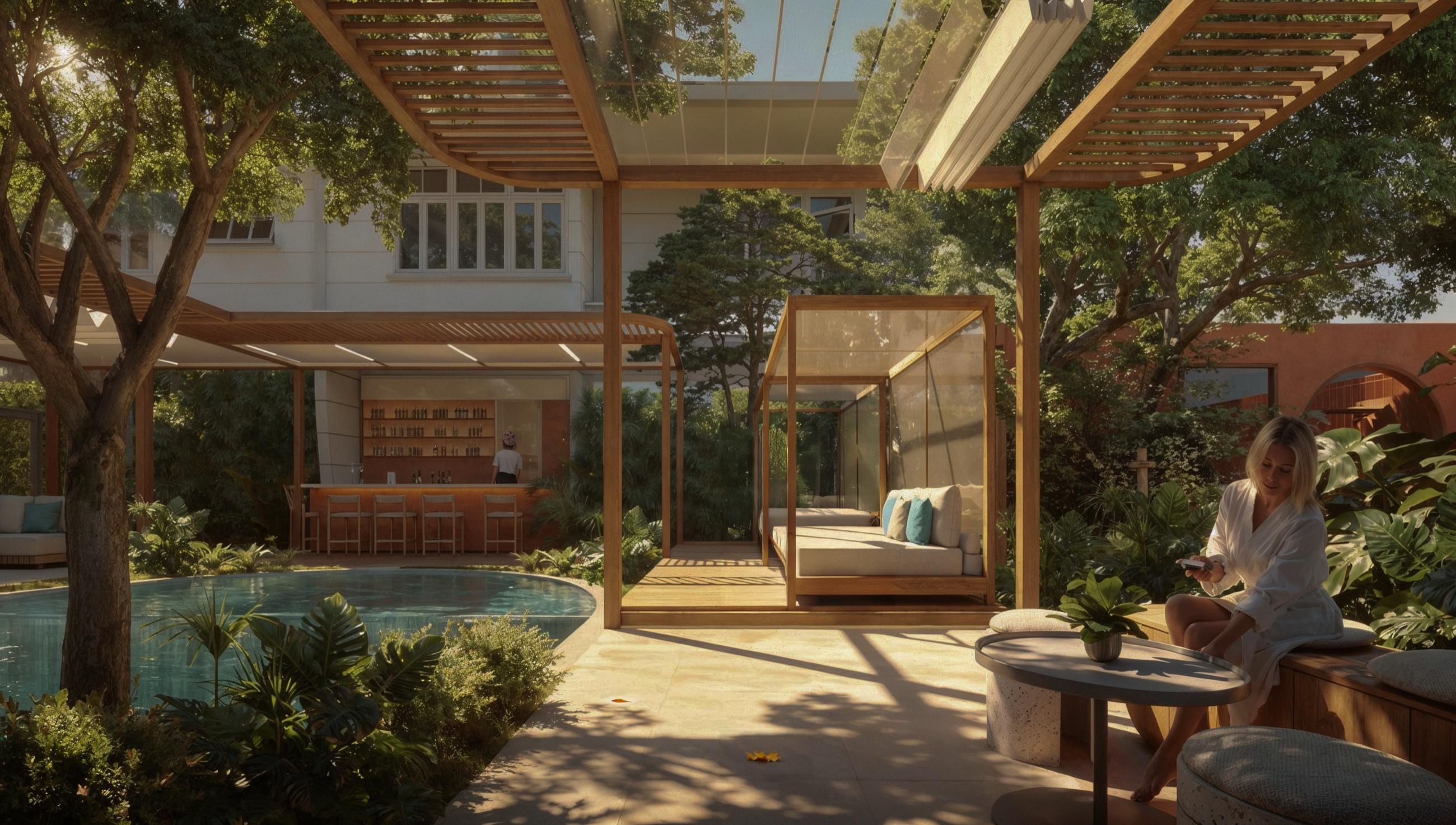 Architectural view of the forthcoming Dip Ekkamai wellness space
