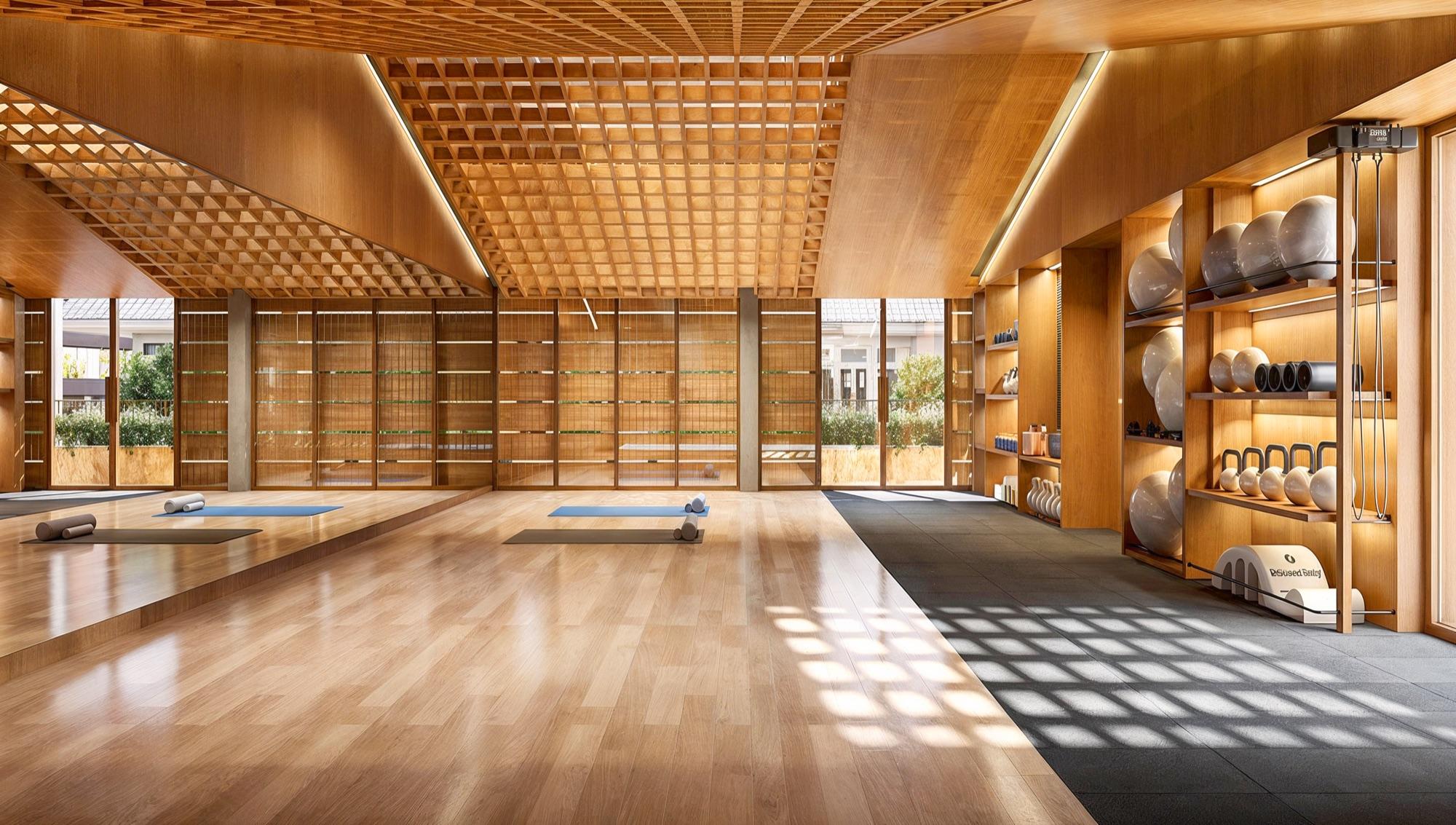 Architectural visualisation of the Dip Ekkamai movement studio